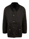 Barbour Crinkled Finish Shirt Jacket In Green