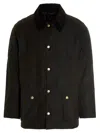 Barbour Jacket With Front Pockets And Long Sleeves In Green