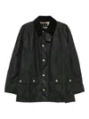 Barbour Ashby Wax Jacket In Black