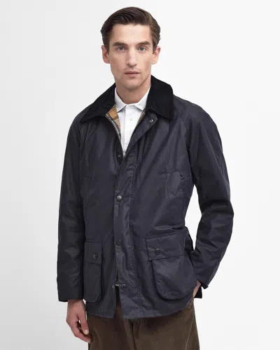 Barbour Ashby Mens Wax Jacket In Black