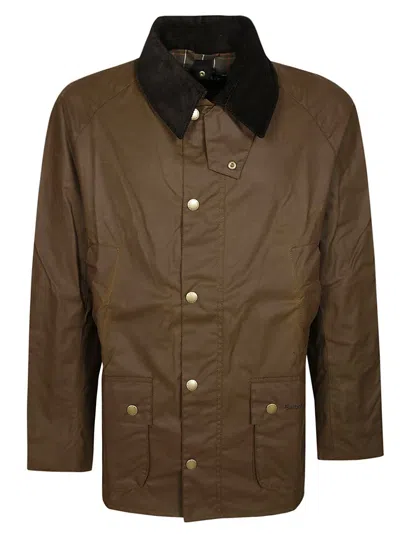 Barbour Ashby Wax Cot Outw Jacket In Brown