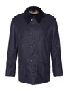 Barbour Ashby Wax Jacket In Blue