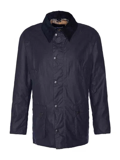 Barbour Ashby Wax Jacket In Blue