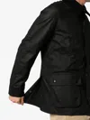 Barbour Ashby Wax Jacket In Black