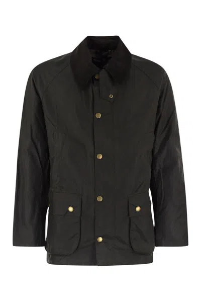 Barbour Ashby Wax Jacket In Black