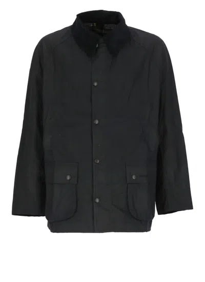 Barbour Ashby Wax Jacket In Black