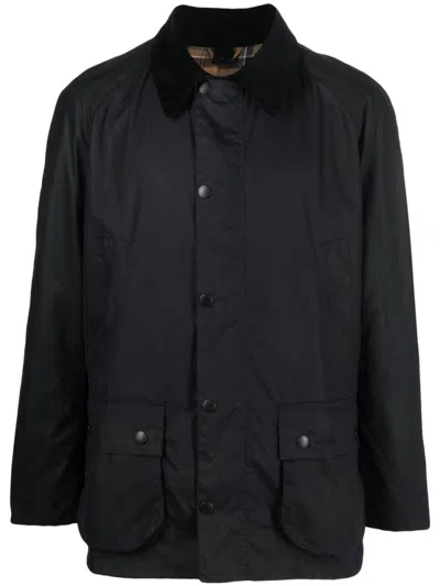 Barbour Ashby Wax Jacket In Black