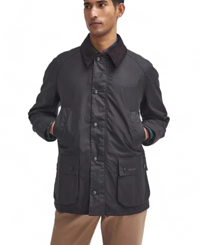 Barbour Ashby Wax Jacket In Black