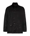 Barbour Ashby Wax Jacket In Black