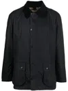Barbour Ashby Wax Jacket Navy In Blue