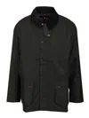 Barbour Ashby Wax Jacket Jackets Green In Black
