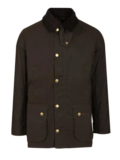 BARBOUR ASHBY WAX JACKET JACKETS GREEN