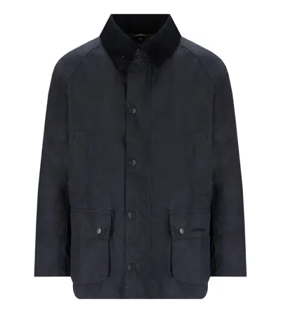 BARBOUR BARBOUR  ASHBY WAX NAVY BLUE JACKET