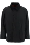 Barbour Ashby Waxed Jacket In Black