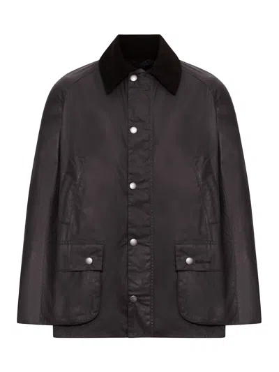 Barbour Waxed Ashby Jacket In Black