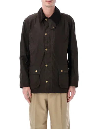 Barbour Ashby Waxed Jacket In Brown