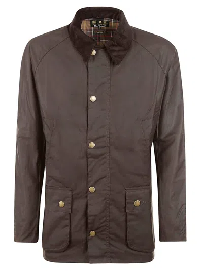 Barbour Ashby Waxed Jacket In Green