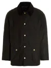 Barbour Jacket With Front Pockets And Long Sleeves In Green