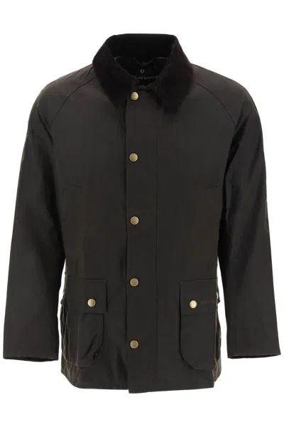 Barbour Ashby Waxed Jacket In Black