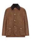 Barbour Ashby Waxed Jacket In Brown