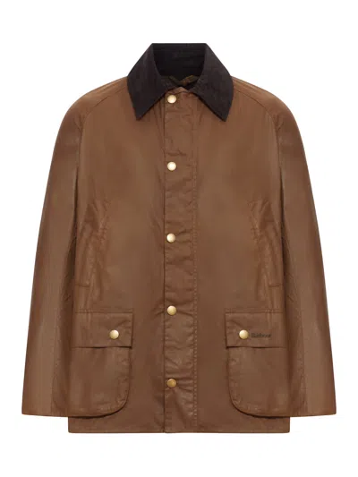 Barbour Ashby Waxed Jacket In Brown