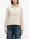 Barbour Ashdon Double Face Wool Blend Overshirt In Neutral