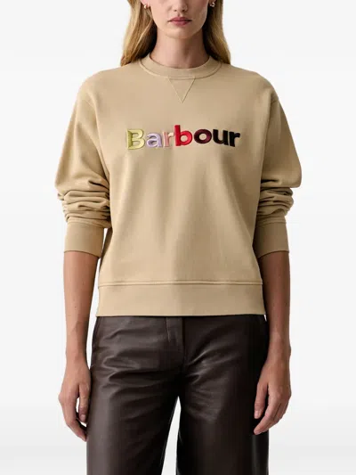 Barbour Ashdown Embroidered-logo Sweater In Neutral