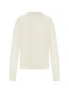 Barbour Ashdown Relaxed Wool-blend Cable-knit Jumper In White