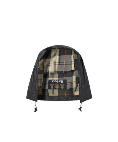 Barbour Attachable Drawstring Hood In Black