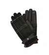 Barbour Aubrey Classic Tartan Gloves In Black