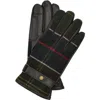 Barbour Aubrey Tartan Waterproof Touchscreen Gloves In Black