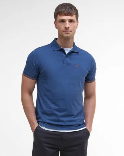 Barbour Austwick Mens Polo Shirt In Blue