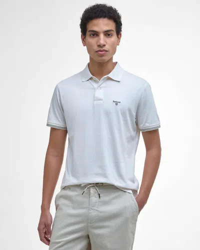 Barbour Austwick Mens Polo Shirt In White