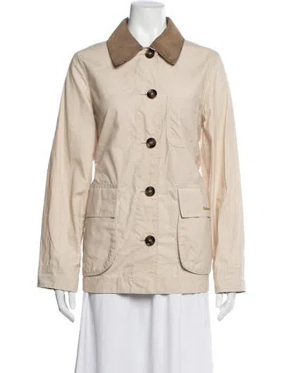 Pre-owned Barbour Averie Utility Jacket In Neutrals