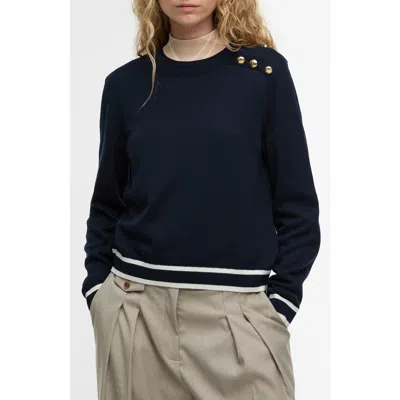 Barbour Avery Cotton & Modal Sweater In Blue