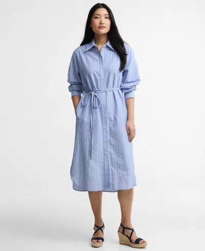 Barbour Avon Midi Dress In Blue