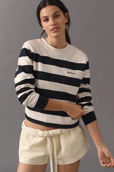 Barbour Aylesby Cotton Sweatshirt In White