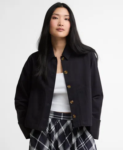 Barbour Aylesby Overshirt In Black