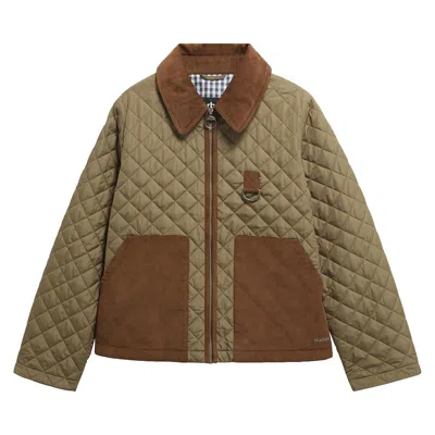 Pre-owned Barbour Aylesby Quilted Jacket 'dusky Green' | Women's Size 8