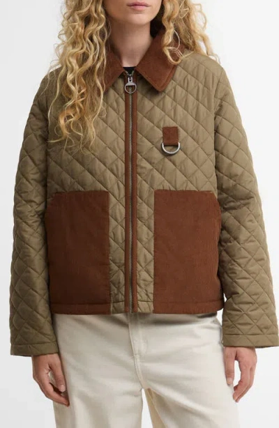 Barbour Aylesby Quilted Jacket In Gray