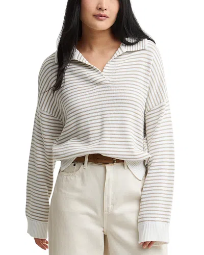 Barbour Aylesby Stripe Sweater In White