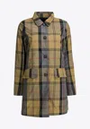 Barbour Babbity Buttoned Jacket In Brown