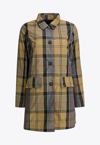 Barbour Babbity Buttoned Jacket In Brown