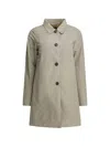 Barbour Babbity Reversible Check-pattern Trench Coat In Gray