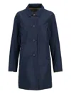 Barbour Babbity Reversible Plaid-lined Raincoat In Black