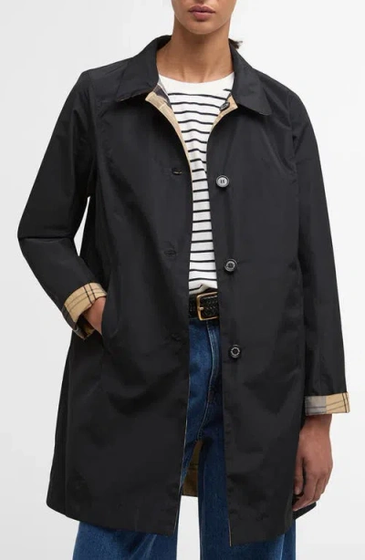 Barbour Babbity Reversible Raincoat In Blue