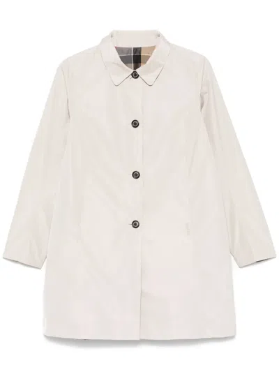 Barbour Babbity Trench Coat In Neutrals