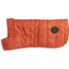 Barbour Baffle Quilted Dog Coat In Brown