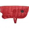 Barbour Baffle Quilted Dog Coat In Burgundy