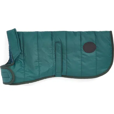 Barbour Baffle Quilted Dog Coat In Green